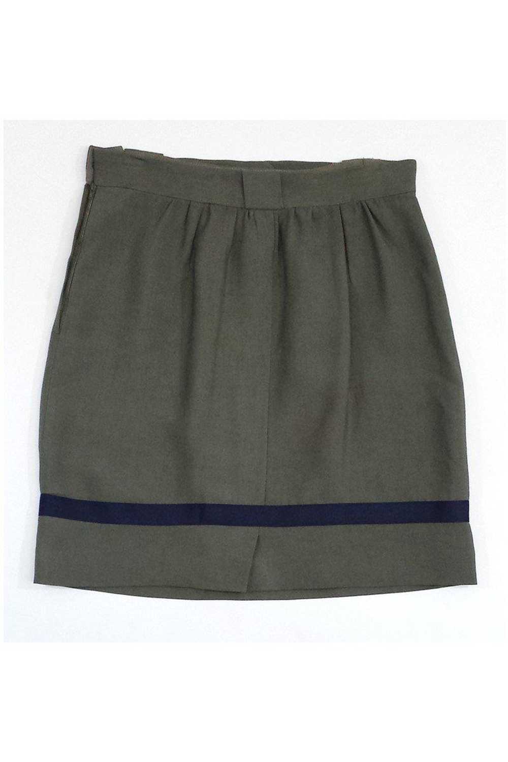 Giorgio Armani - Green Silk Blend Skirt Sz 8 - image 2