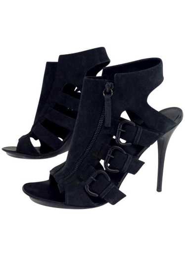 Giuseppe Zanotti - Black Leather Strappy Heels Sz 