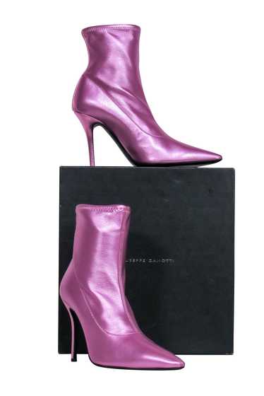 Giuseppe Zanotti - Metallic Pink Pointed Toe Booti