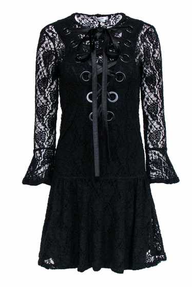 Givenchy - Black Lace Dress w/ Oversized Lace-Up F