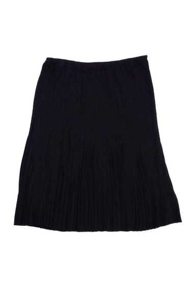 Gucci - Black Pleated Silk Skirt Sz 8