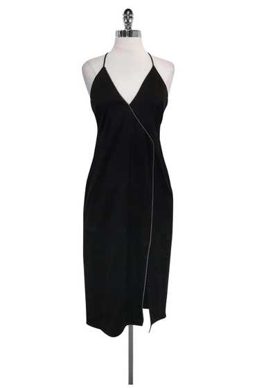 Halston Heritage - Black Silver Trim Dress Sz 0