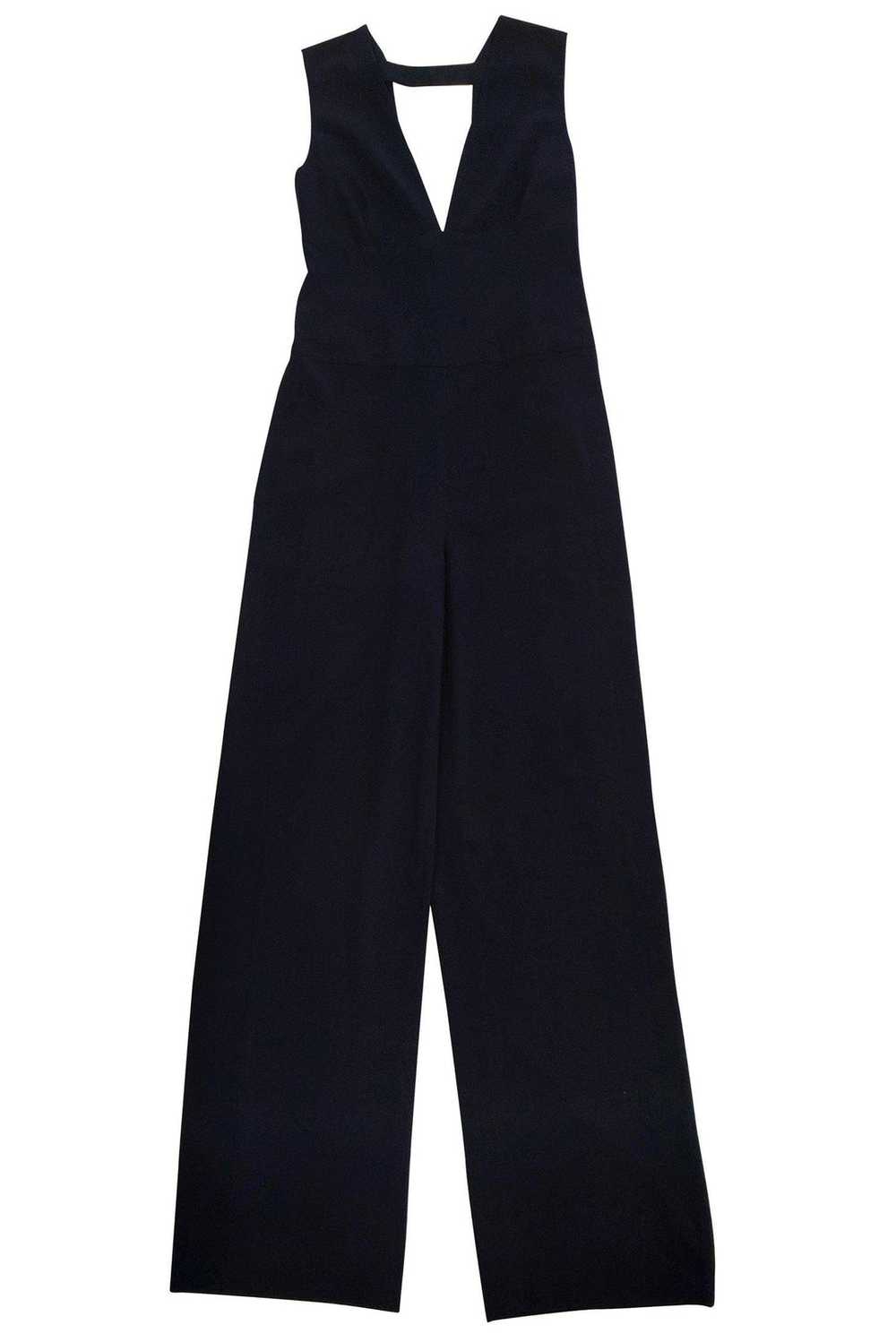 Halston Heritage - Midnight Blue Jumpsuit Sz 2 - image 2