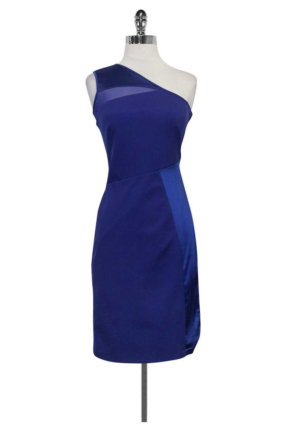 Halston Heritage - Purple One Shoulder Dress Sz XS - image 1