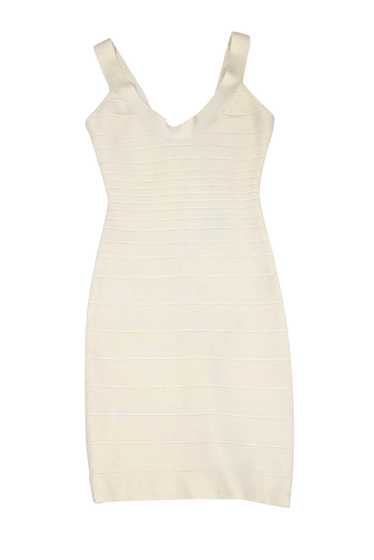 Herve Leger - Cream Bandage Dress Sz M