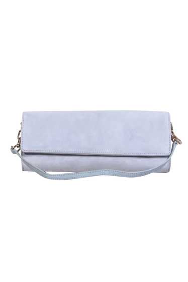 Hobbs - Light Gray Suede Convertible Clutch & Shou