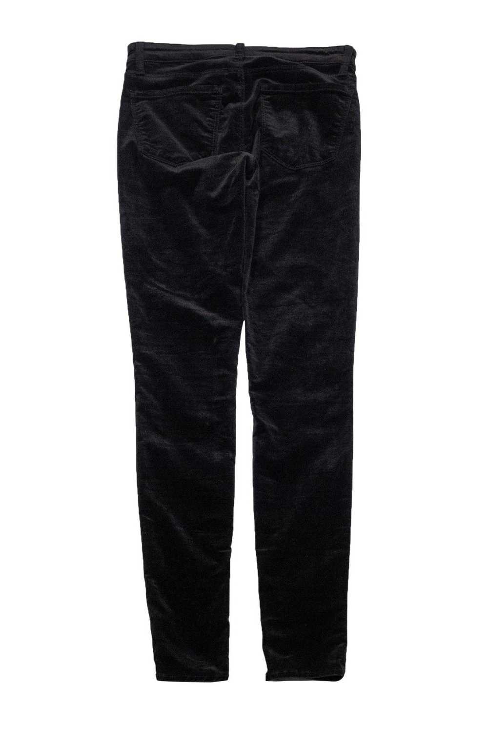 J Brand - Black Velvet Super Skinny Pants Sz 4 - image 2