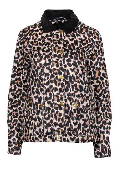 J crew leopard clearance bomber