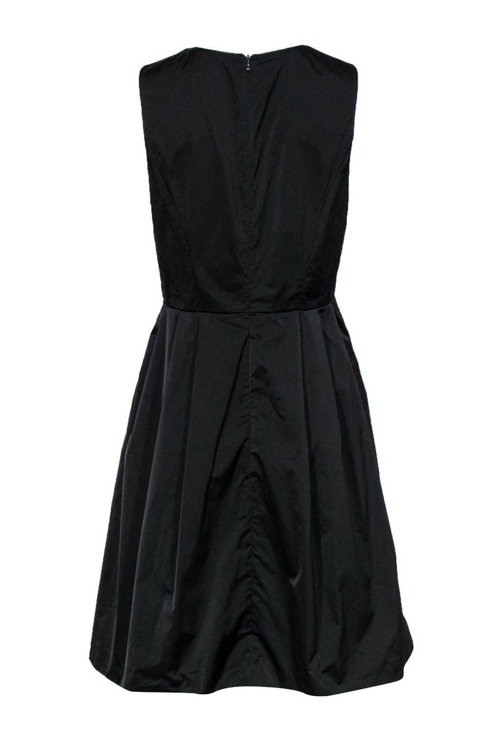 Jason Wu - Black A-Line Plunge Neckline Dress Sz 8 - image 3