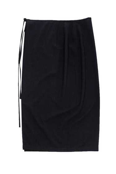 Jil Sander - Black Midi Wrap Skirt Sz 0