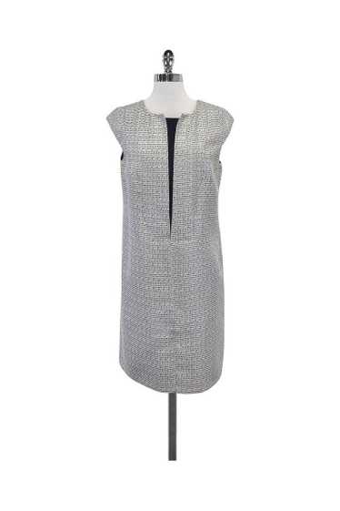 Jil Sander - White & Black Tweed Cap Sleeve Shift 