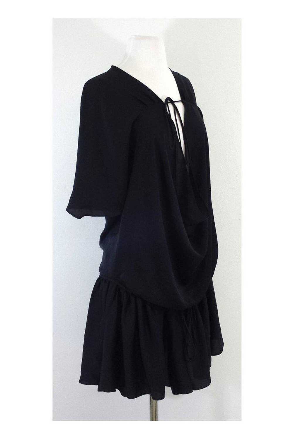 Jill Stuart - Black Deep Cowl Neck Dress Sz 6 - image 2