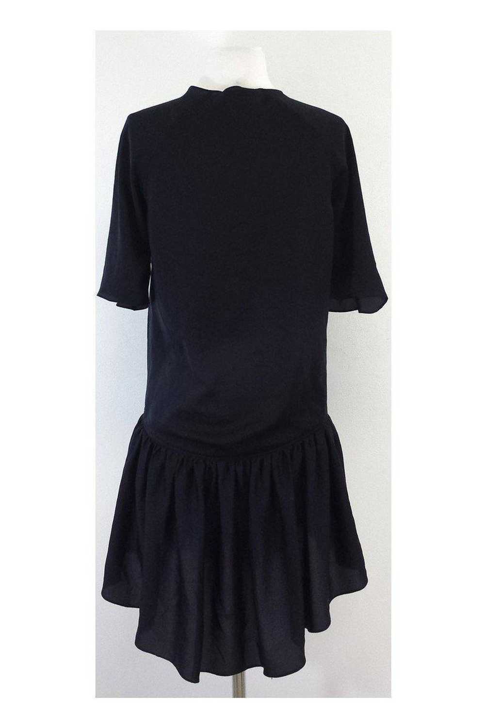 Jill Stuart - Black Deep Cowl Neck Dress Sz 6 - image 3