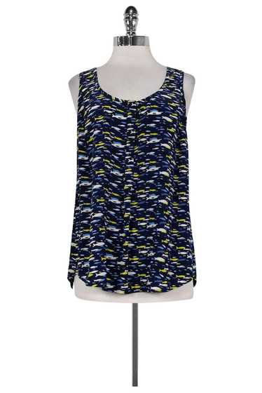 Joie - Blue Silk Fish Print Tank Top Sz M