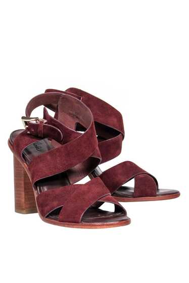 Joie - Dark Brown Suede Strappy Block Heels Sz 7