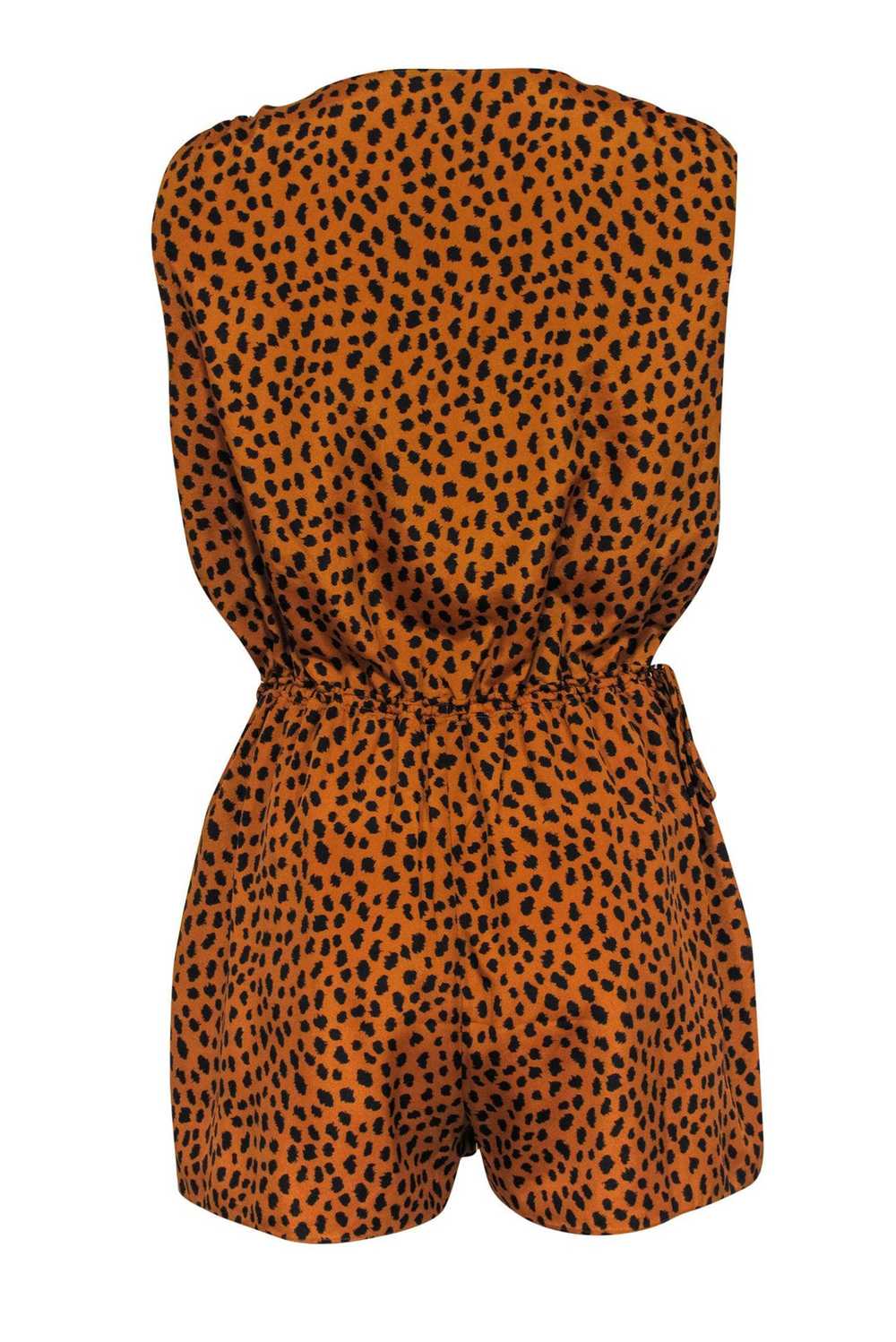 Joie - Dark Orange & Black Leopard Print Sleevele… - image 3