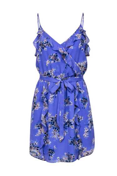 Joie - Periwinkle Floral Print Sleeveless Dress w… - image 1