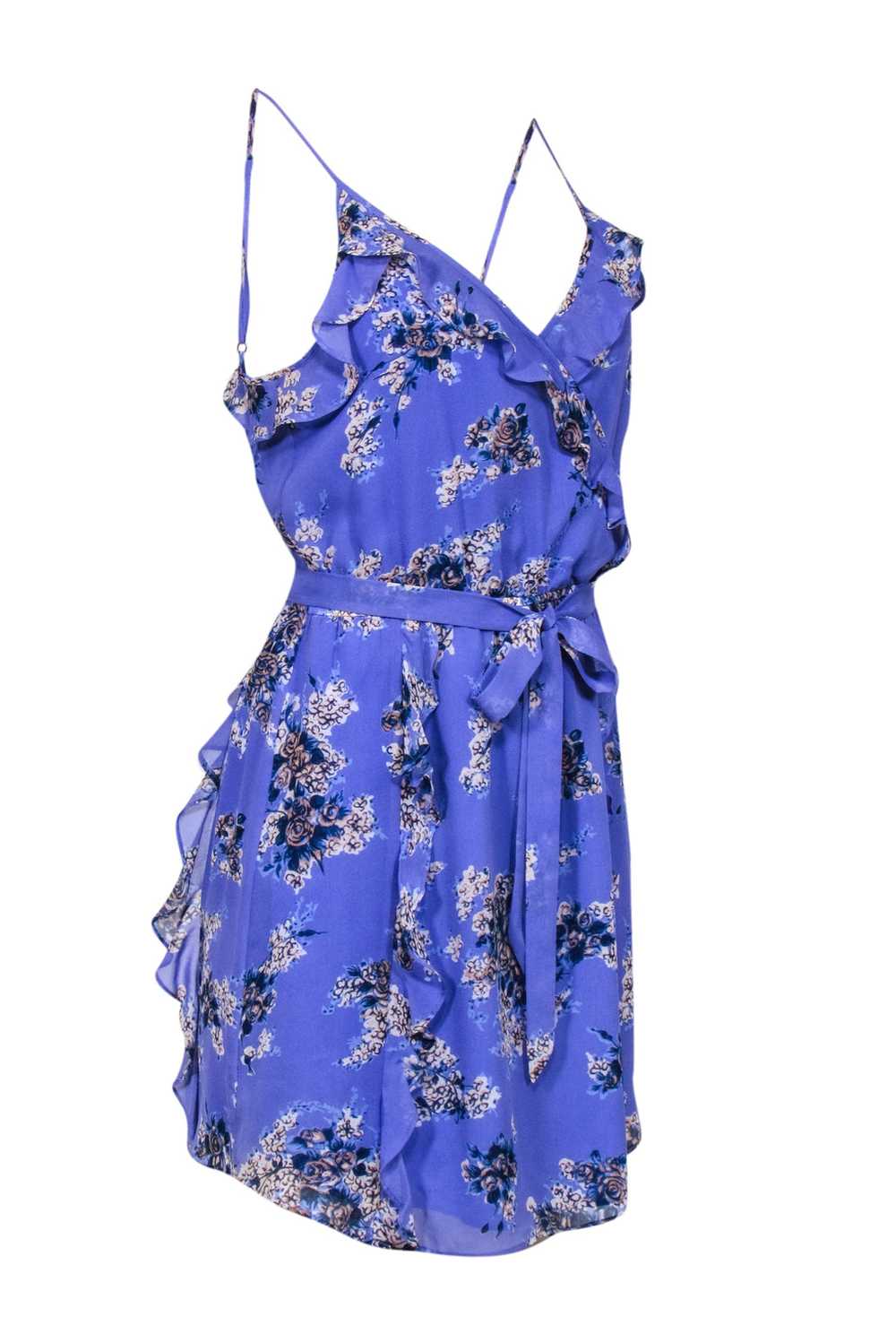 Joie - Periwinkle Floral Print Sleeveless Dress w… - image 2