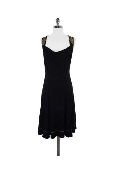 Just Cavalli - Black & Gold Sleeveless Dress Sz 8 - image 1