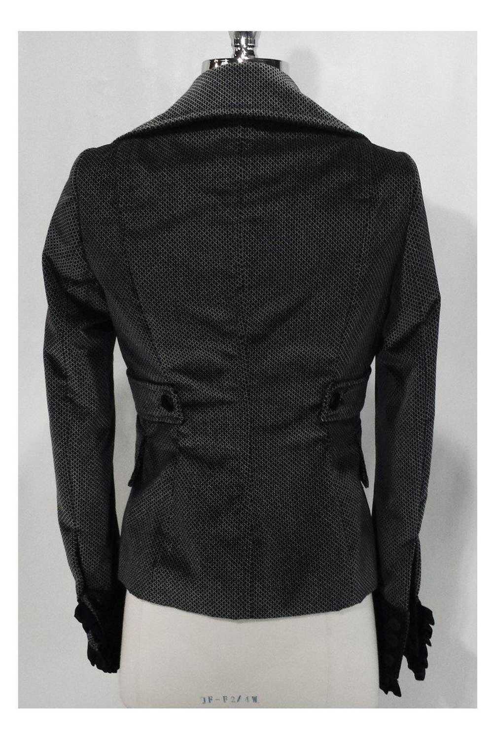 Just Cavalli - Black & Grey Cotton Ruffle Jacket … - image 3
