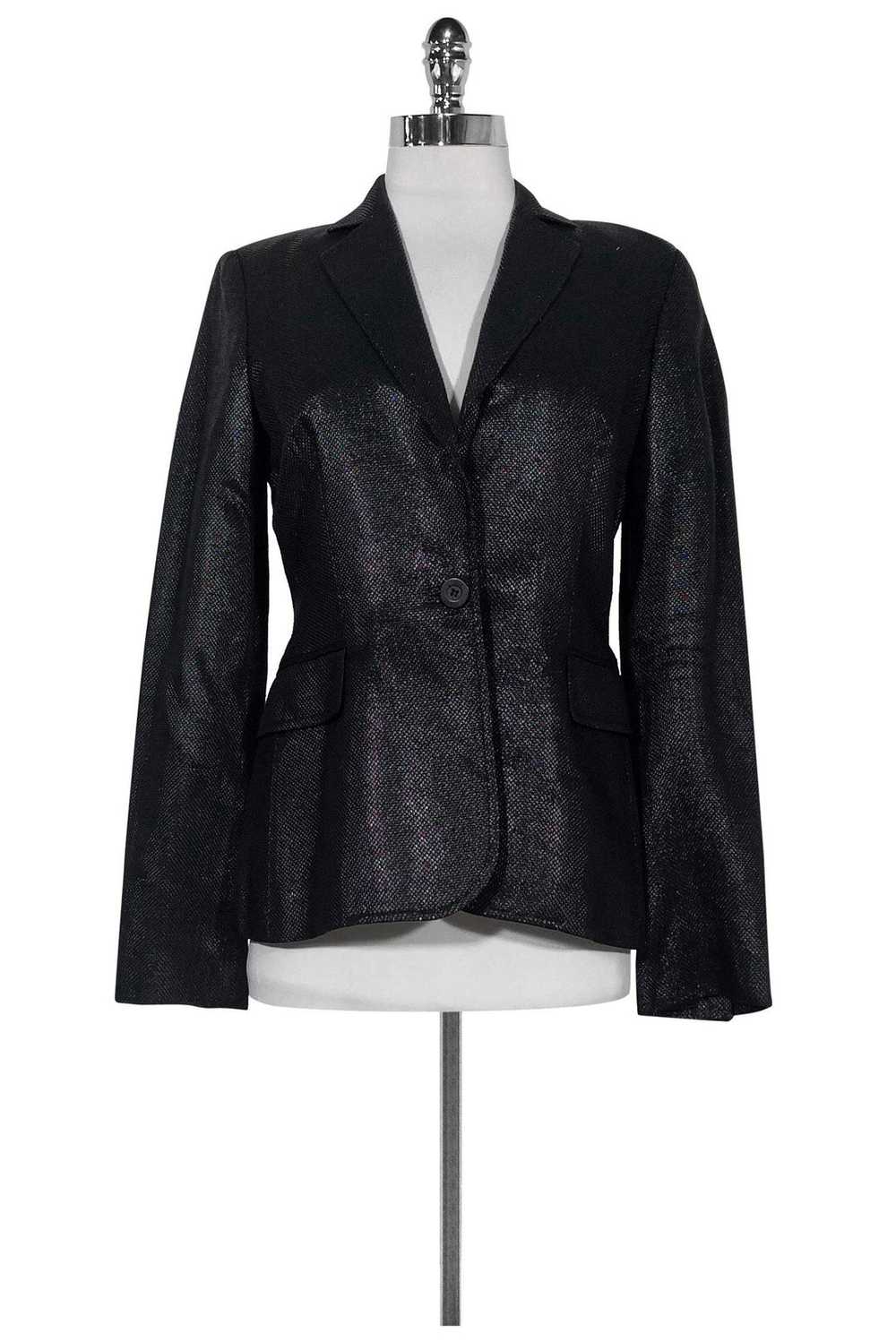 Just Cavalli - Black Metallic Blazer Sz 4 - image 1