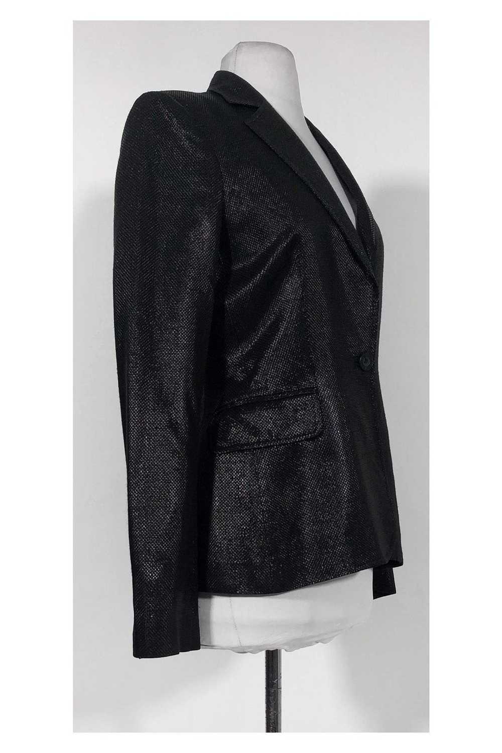 Just Cavalli - Black Metallic Blazer Sz 4 - image 2