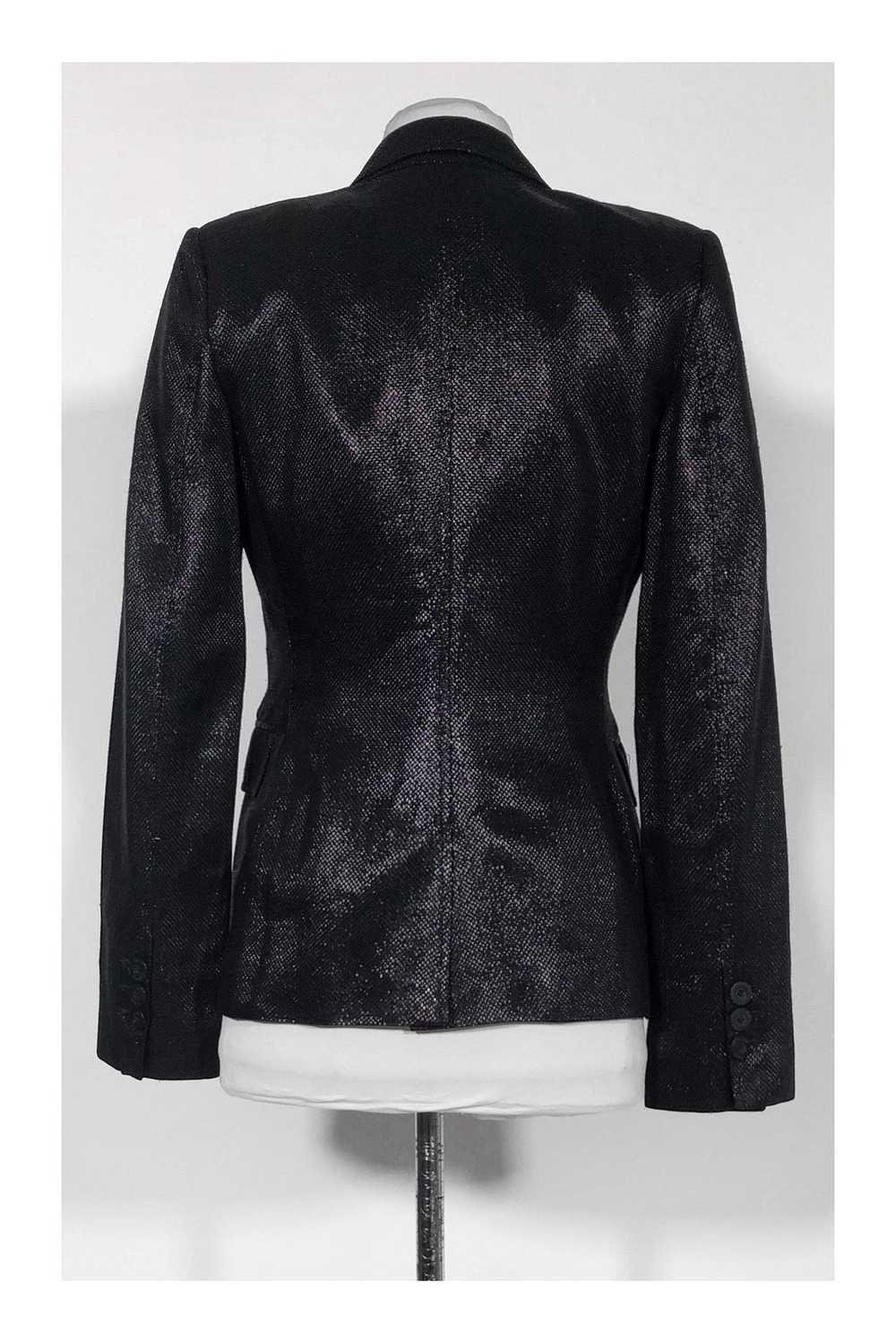 Just Cavalli - Black Metallic Blazer Sz 4 - image 3