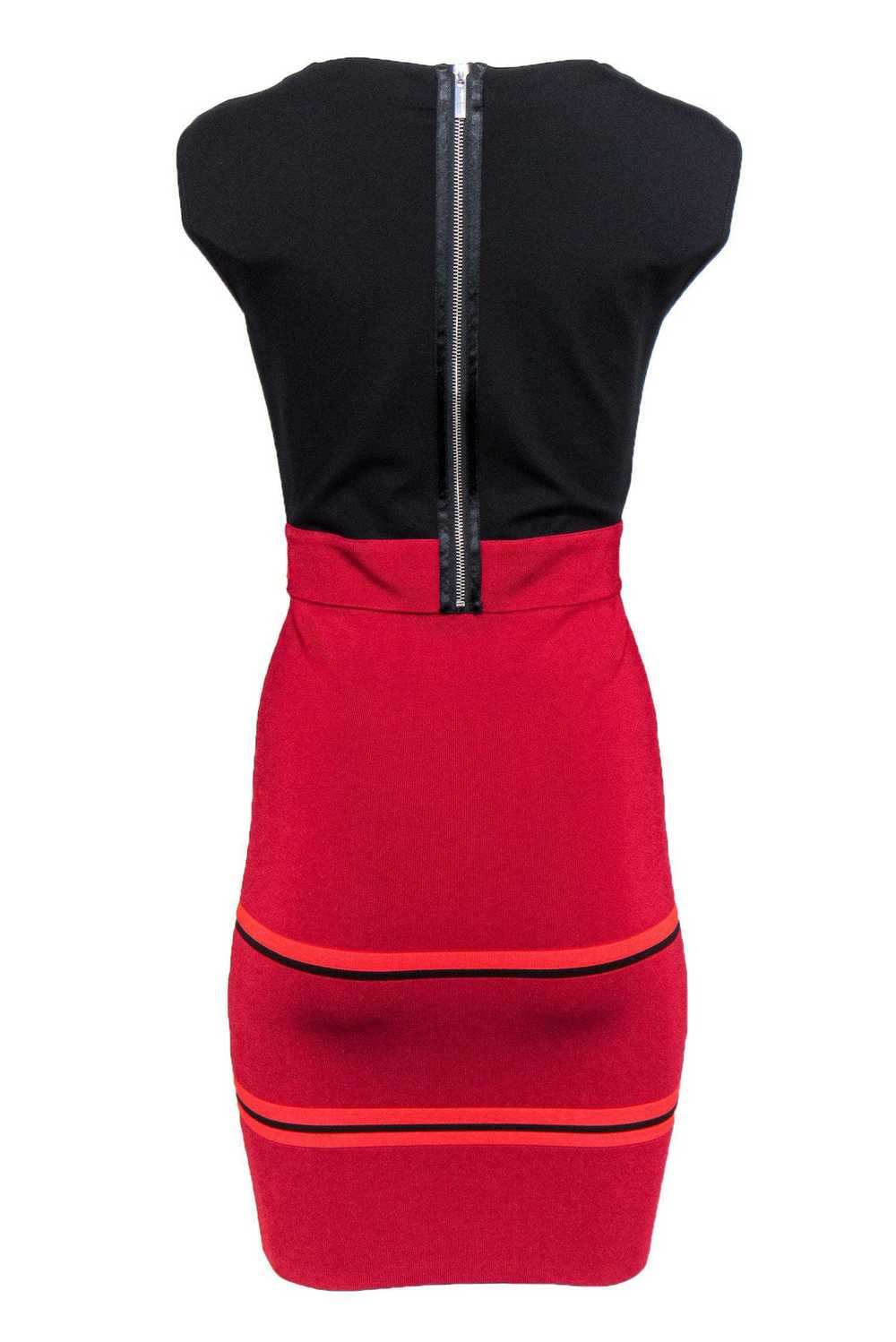 Karen Millen - Black & Red Dress w/ Bandage Skirt… - image 3