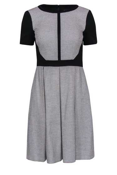 Karen Millen - Black & White Textured Pleated A-Li