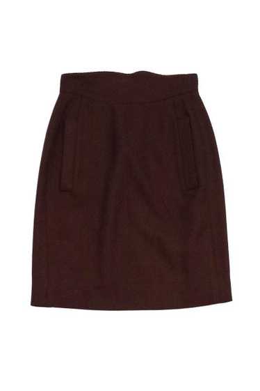 Karl Lagerfeld - Brown Wool Skirt Sz 2