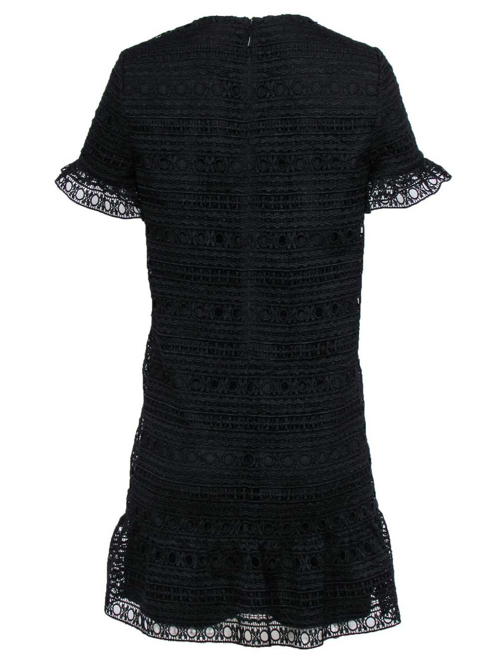 Kate Spade - Black Lace Short Sleeve Shift Dress … - image 3