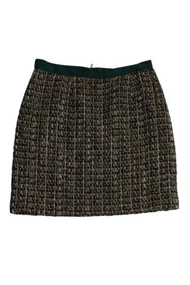 Kate Spade - Green & Brown Tweed Skirt Sz 12