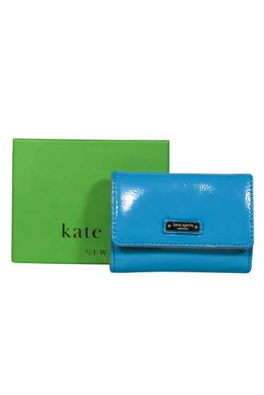 Kate Spade - Mini Teal Patent Leather Wallet