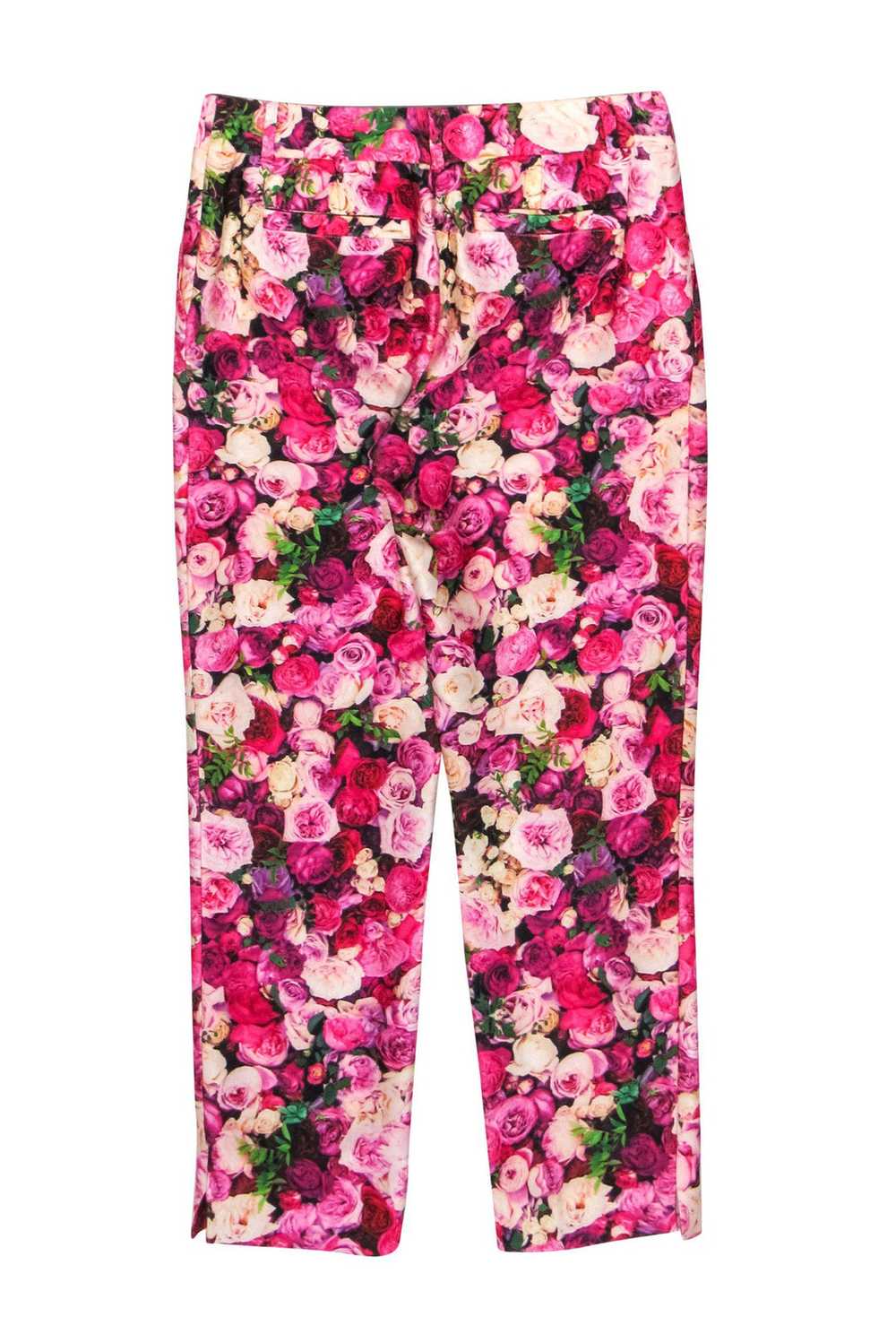 Kate Spade - Pink Floral Print Tapered Trousers S… - image 2