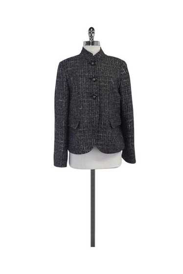 Lafayette 148 - Black White & Silver Tweed Jacket… - image 1