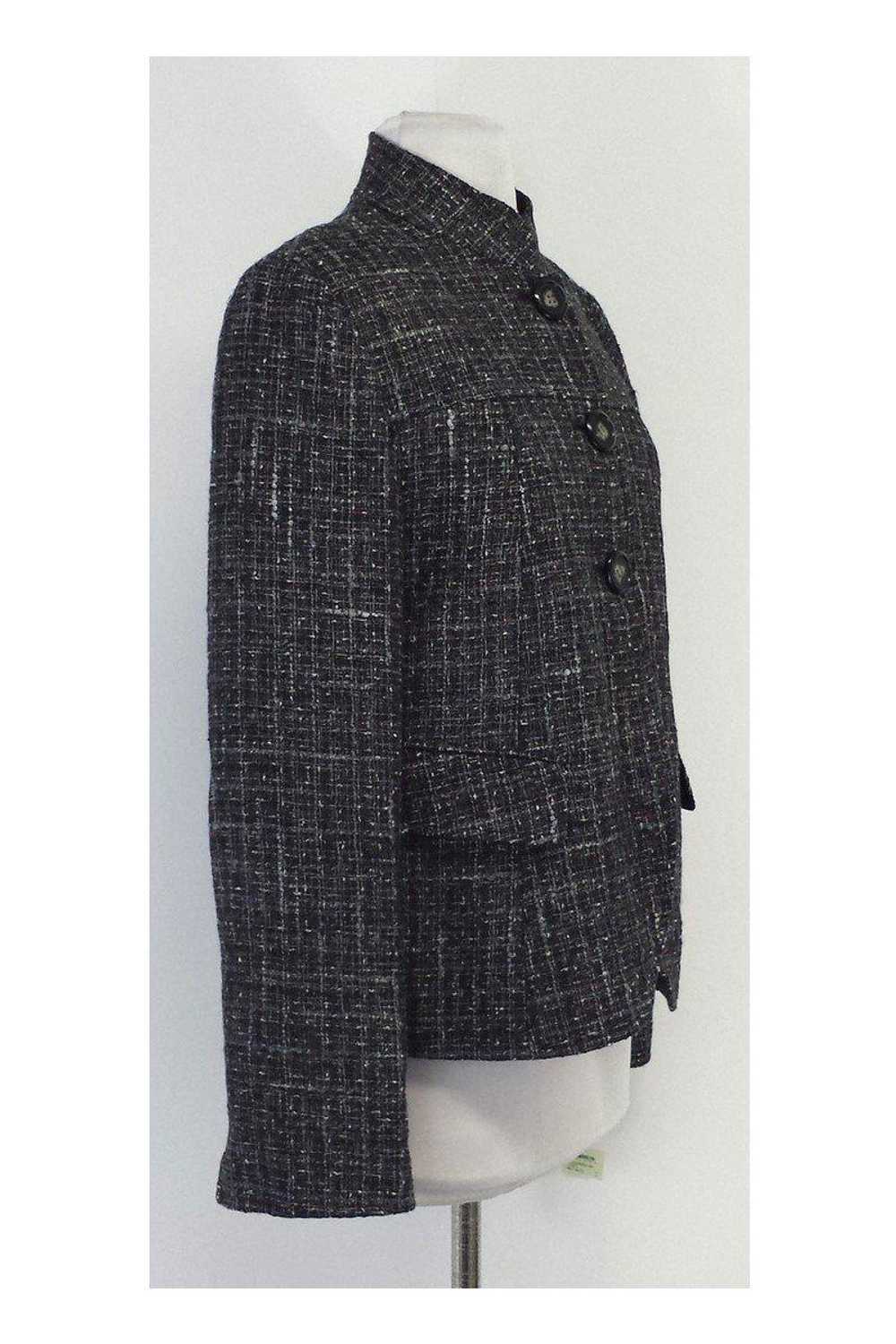 Lafayette 148 - Black White & Silver Tweed Jacket… - image 2