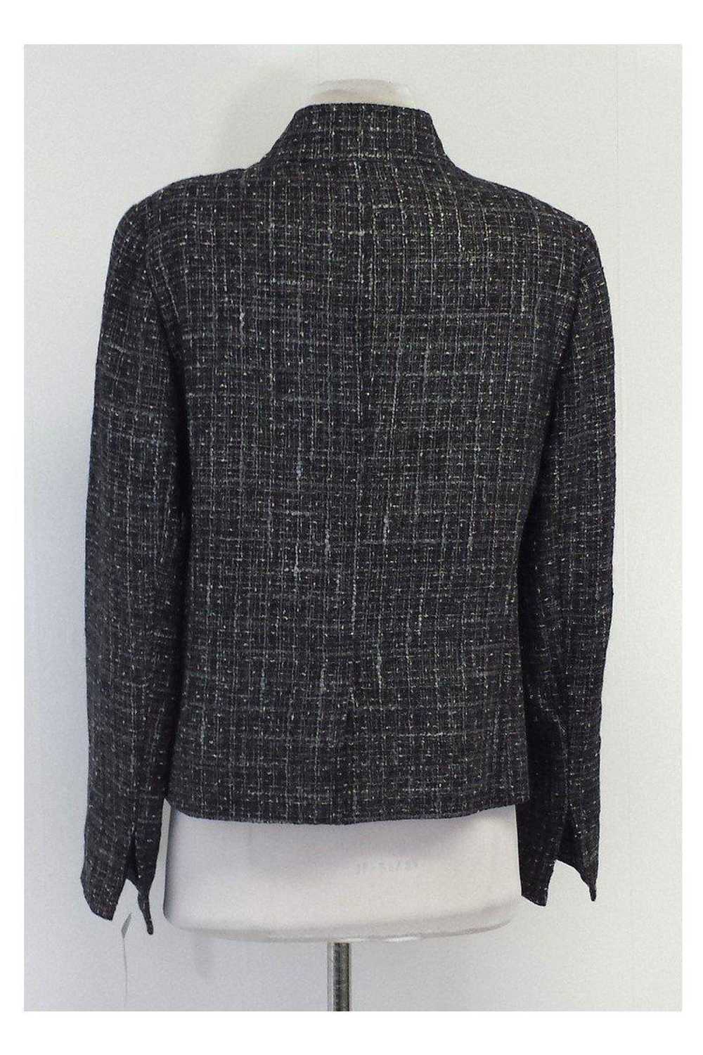 Lafayette 148 - Black White & Silver Tweed Jacket… - image 3