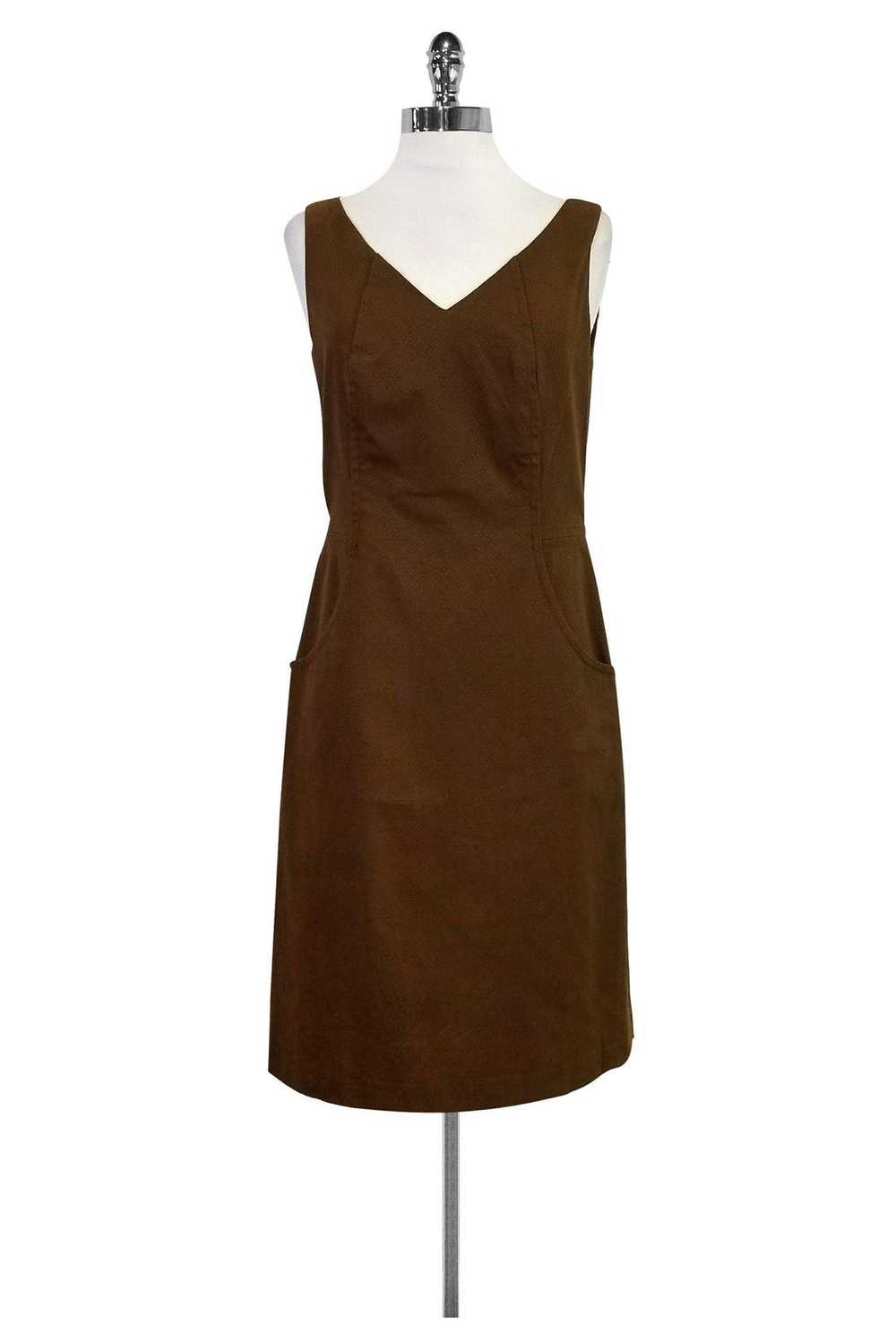 Lafayette 148 - Brown Patterned Dress Sz 2 - image 1