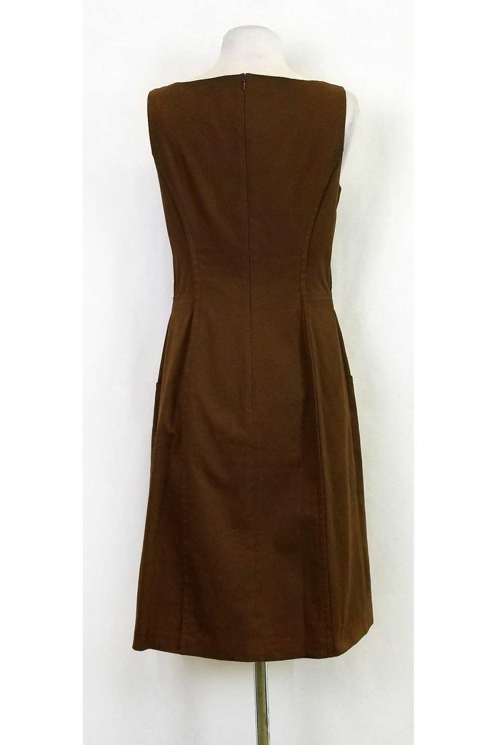 Lafayette 148 - Brown Patterned Dress Sz 2 - image 3