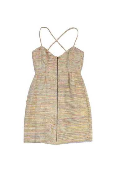 Leona - Rainbow Tweed Zip Front Dress Sz 0