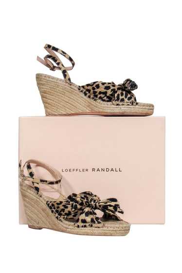 Loeffler Randall - Beige Leopard Print Woven Open 