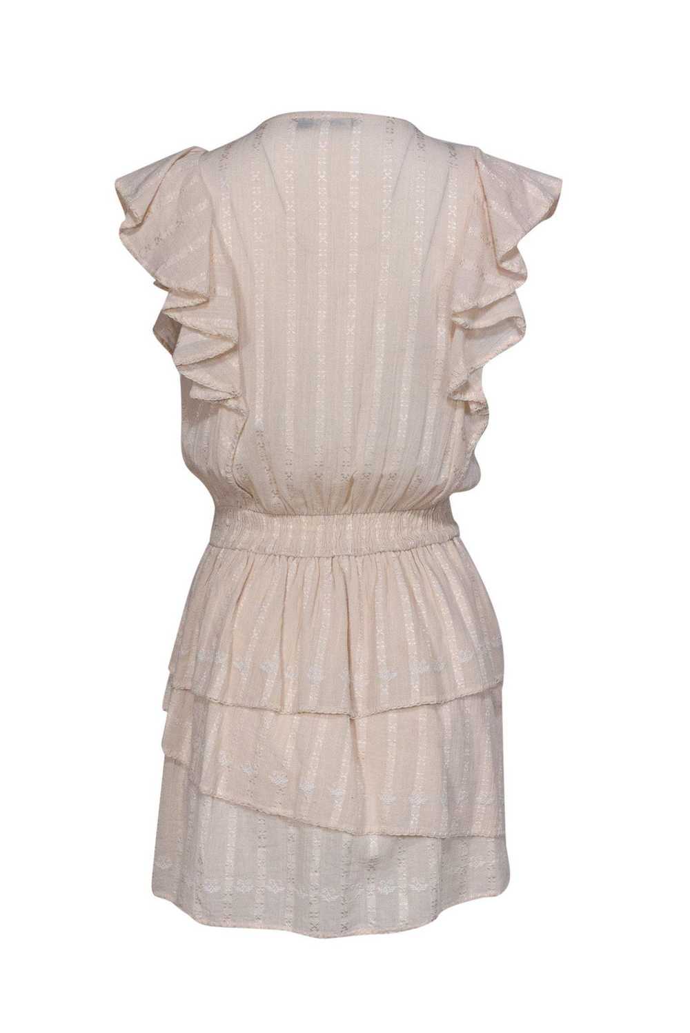 Love Sam - Light Blush Ruffle Dress w/ Embroidery… - image 3