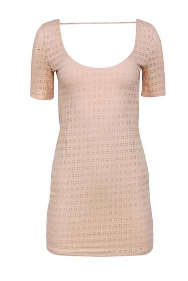 Lovers + Friends - Blush Perforated Cutout Scoop N