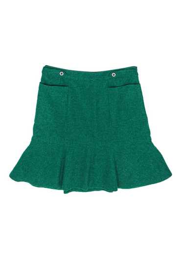 Maeve - Green Wool Blend Flared Skirt Sz 6