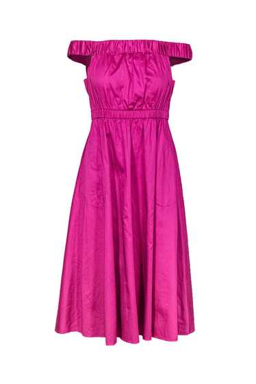 Maeve - Magenta Off-the-Shoulder Fit & Flare Dress