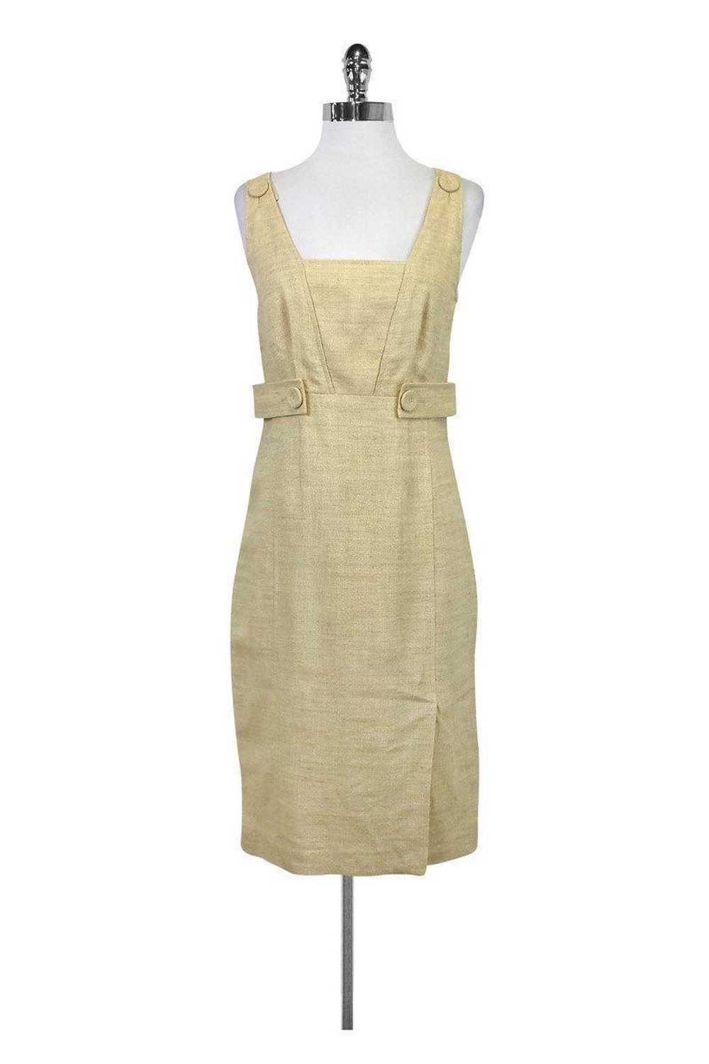 Magaschoni - Beige Linen Sleeveless Dress Sz 4 - image 1