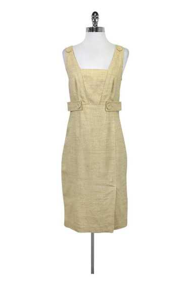 Magaschoni - Beige Linen Sleeveless Dress Sz 4 - image 1