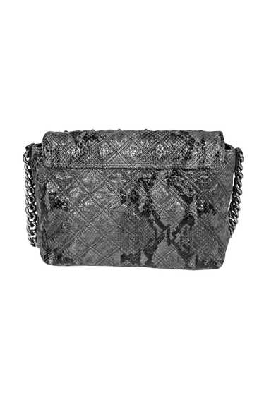 Marc Jacobs - Gray Snakeskin Quilted Bag w/ Studs