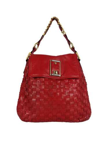 Marc Jacobs - Red Leather Elsa Woven Bag - image 1
