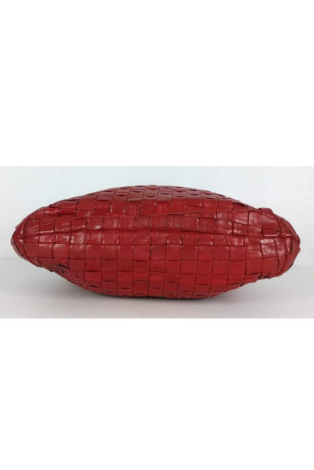 Marc Jacobs - Red Leather Elsa Woven Bag - image 4